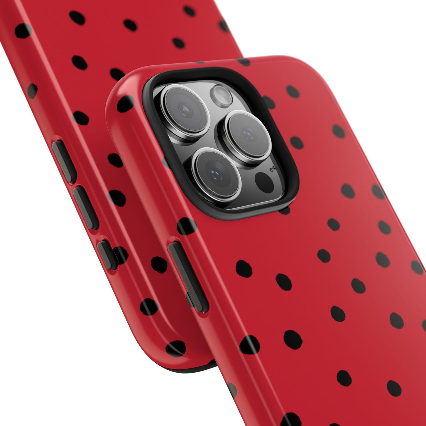 Dinky Dots Red / Black Phone Case