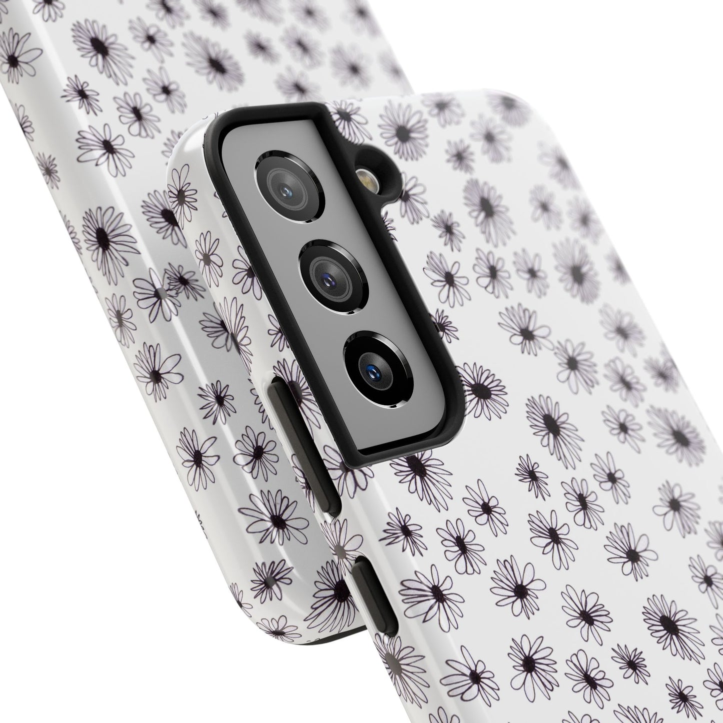 Random Daisy White / Black Phone Case