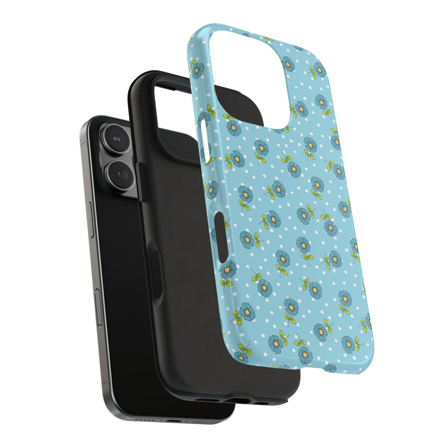 Daisy Dots Turquoise Phone Case