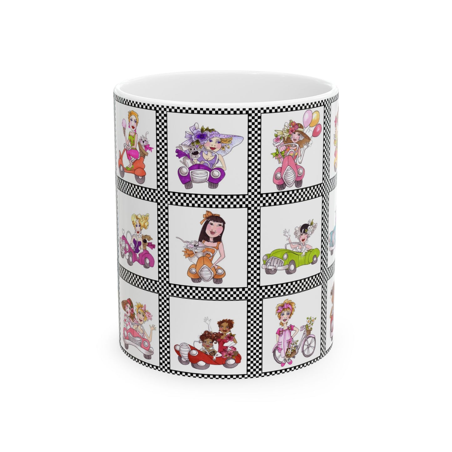Fast Women Parade Checkerboard Cup