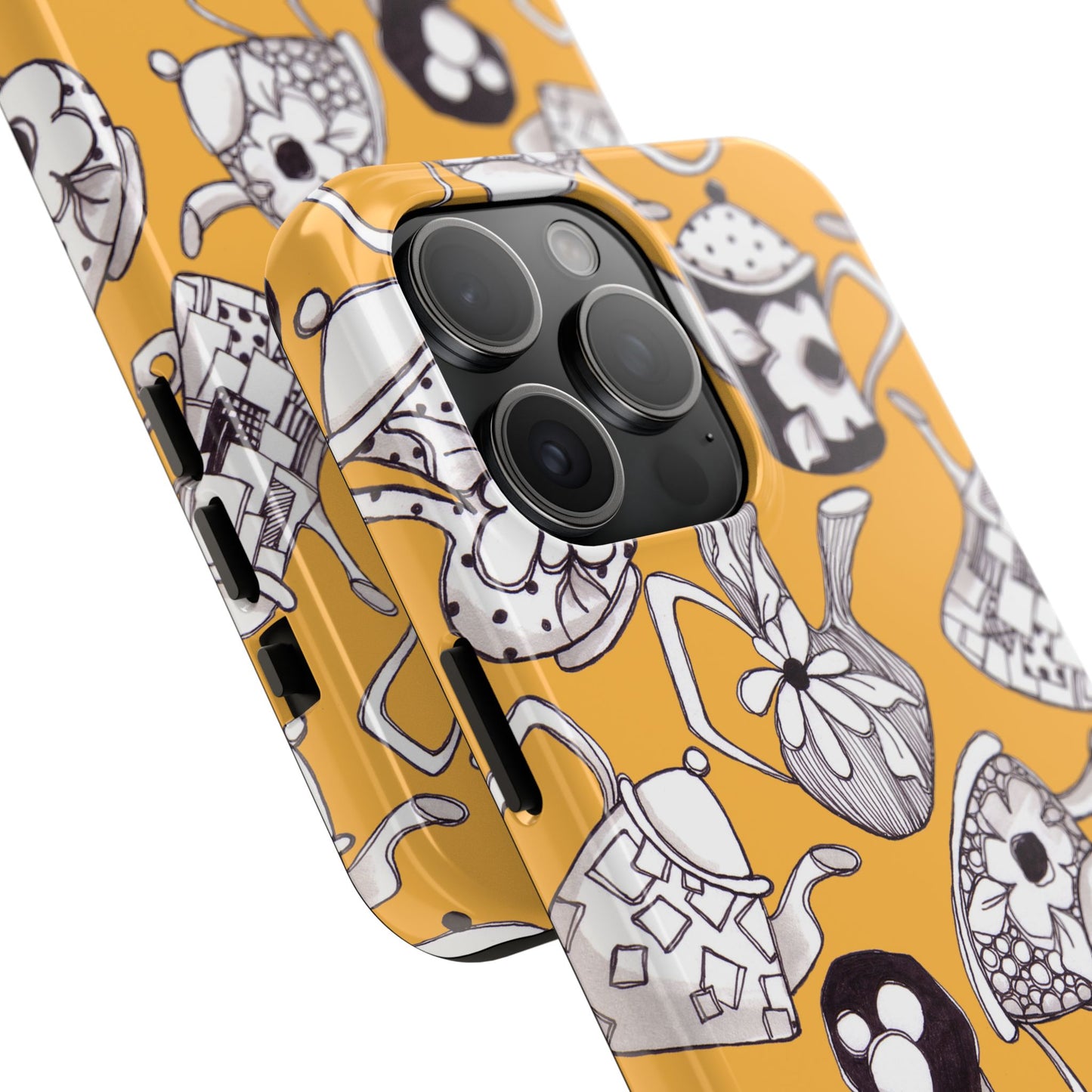 Fancy Pots Yellow Phone Case