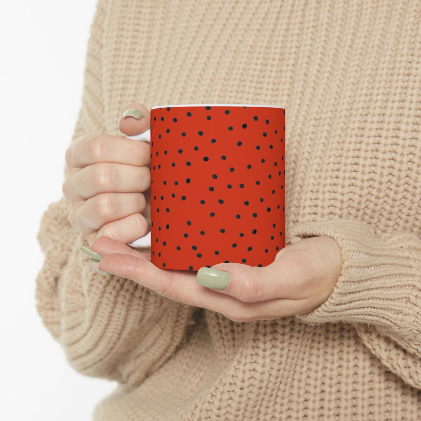 Dinky Dots Red / Black Cup