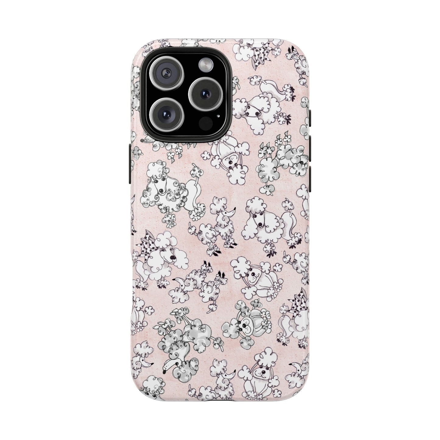 Paris Poodles Pink Phone Case