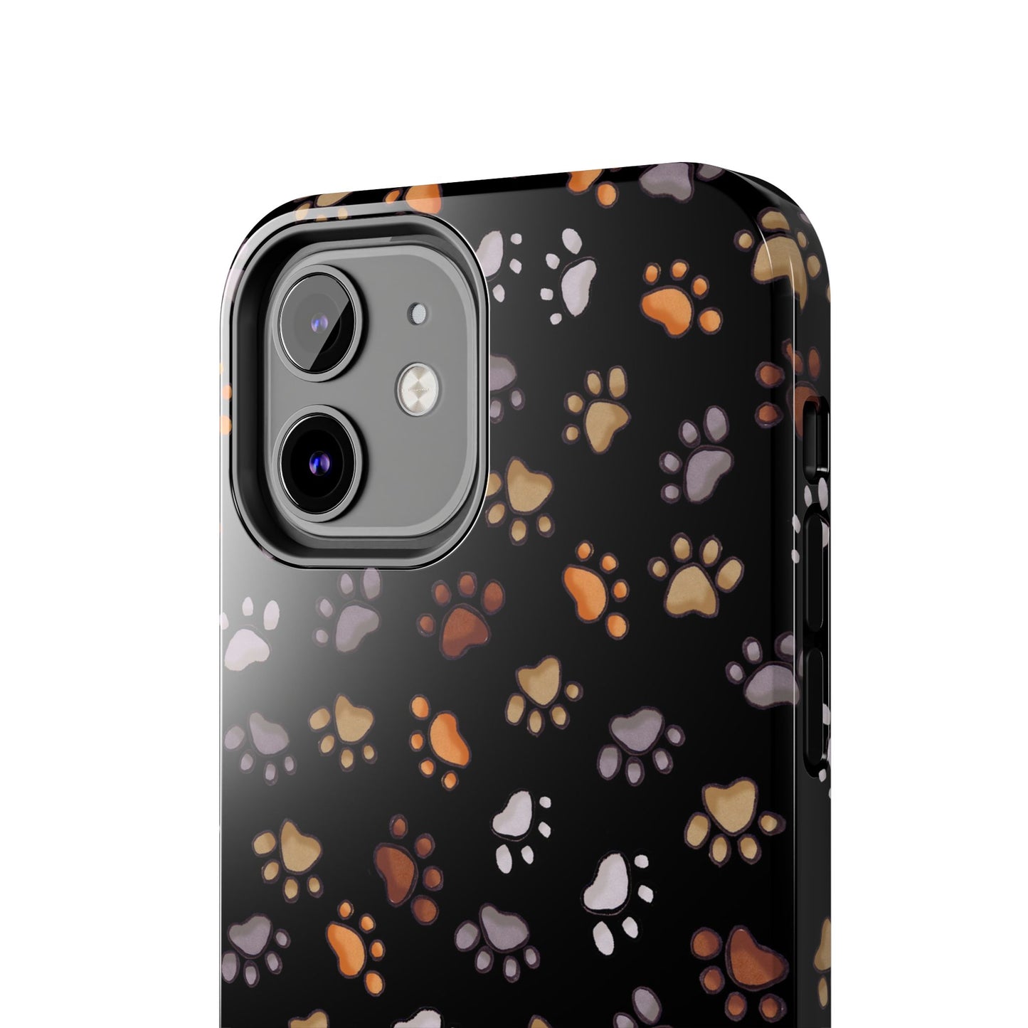 Puppy Paws Black Phone Case