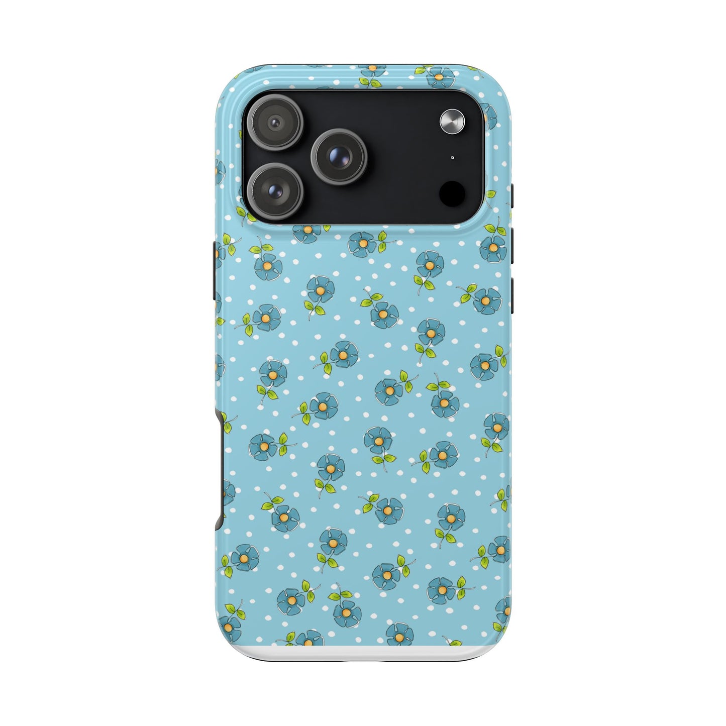 Daisy Dots Turquoise Phone Case