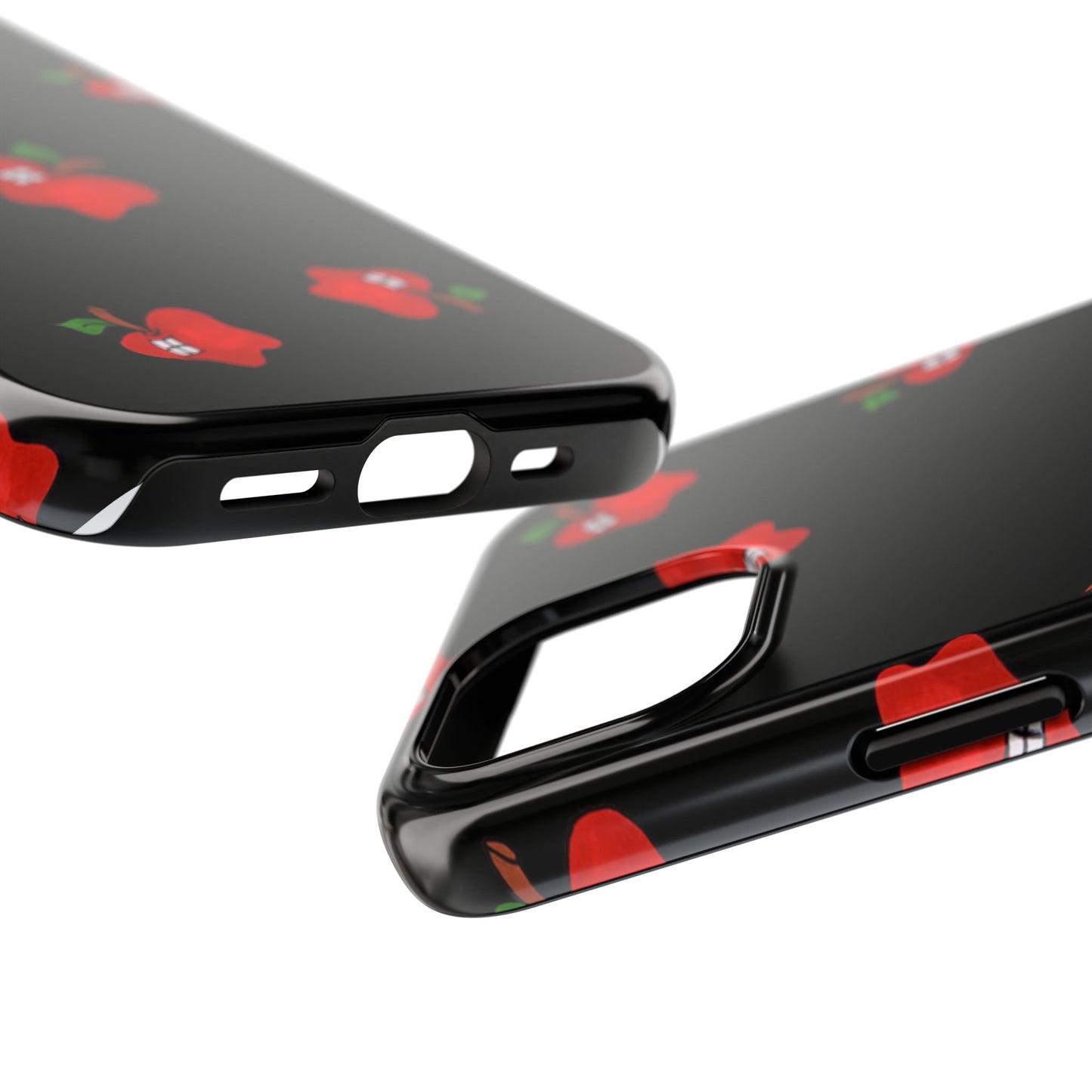 Flying Apples Black Phone Case