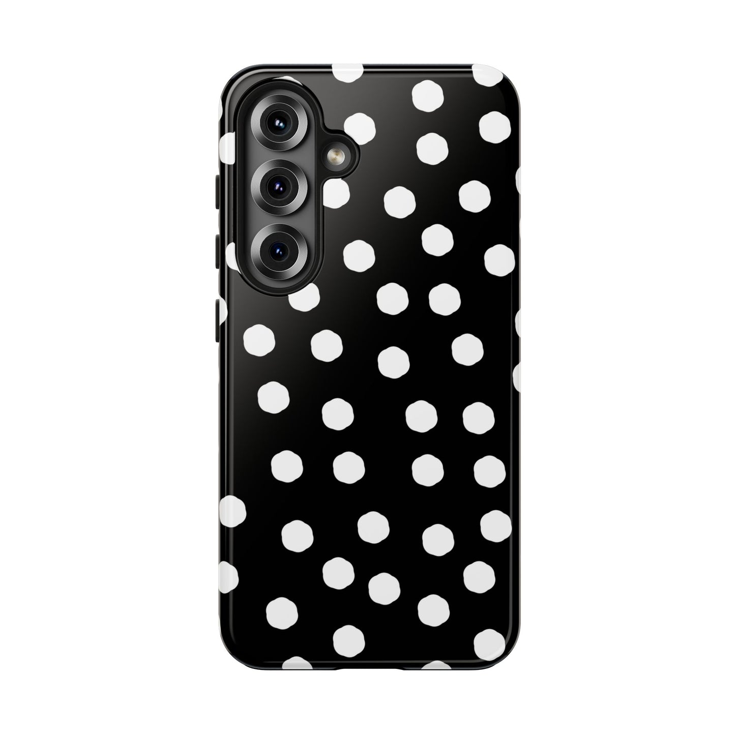 Jumbo Dots Black / White Phone Case