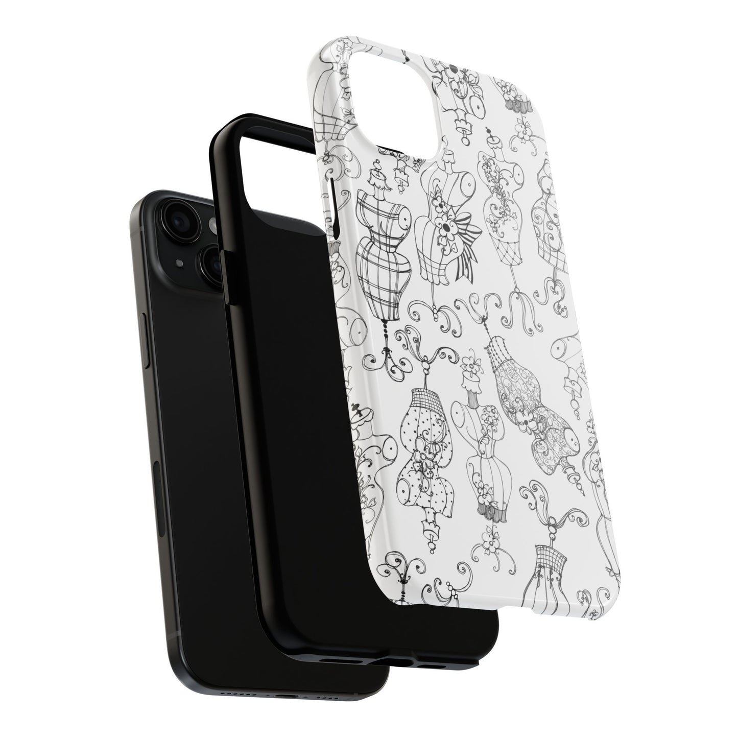 Mannequinique White / Black Phone Case