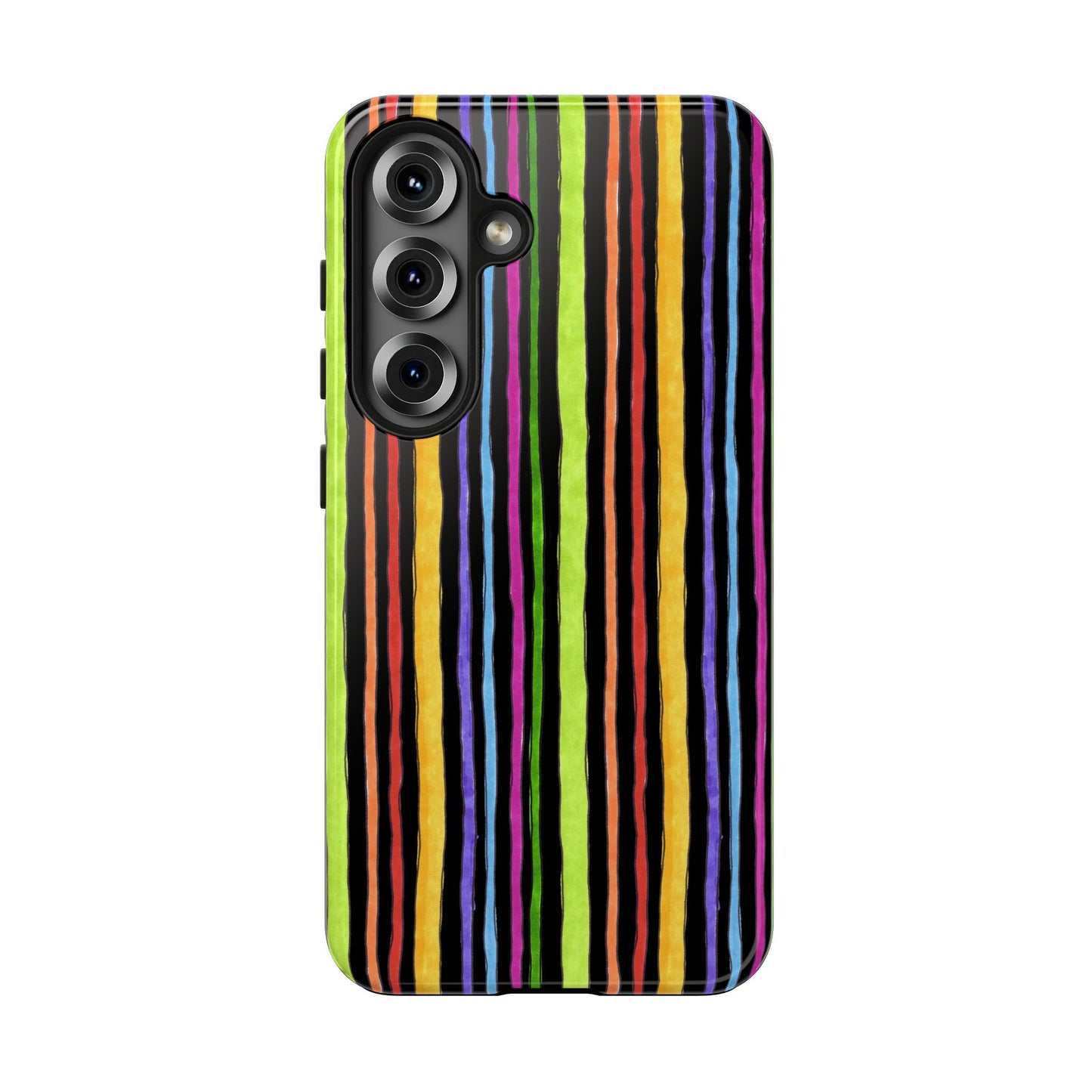Stripe Fancy Black Phone Case