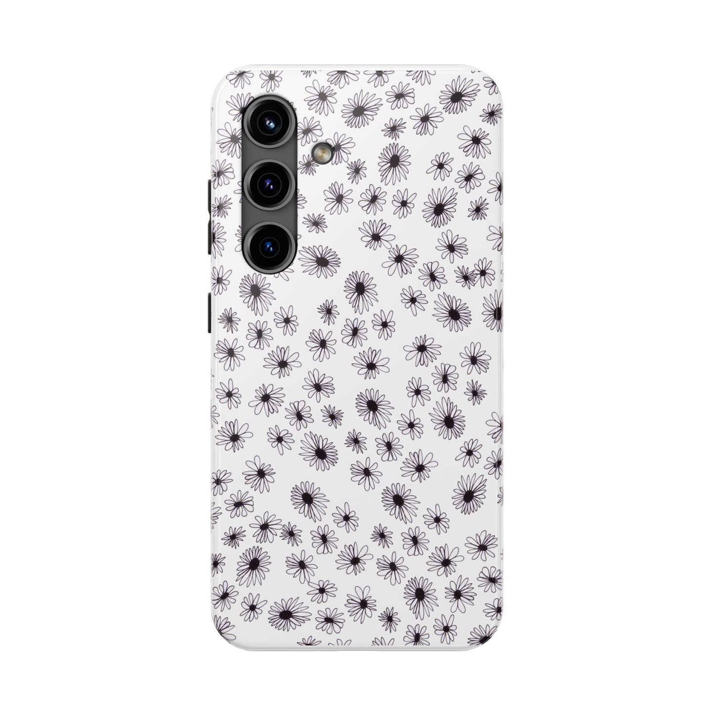 Random Daisy White / Black Phone Case