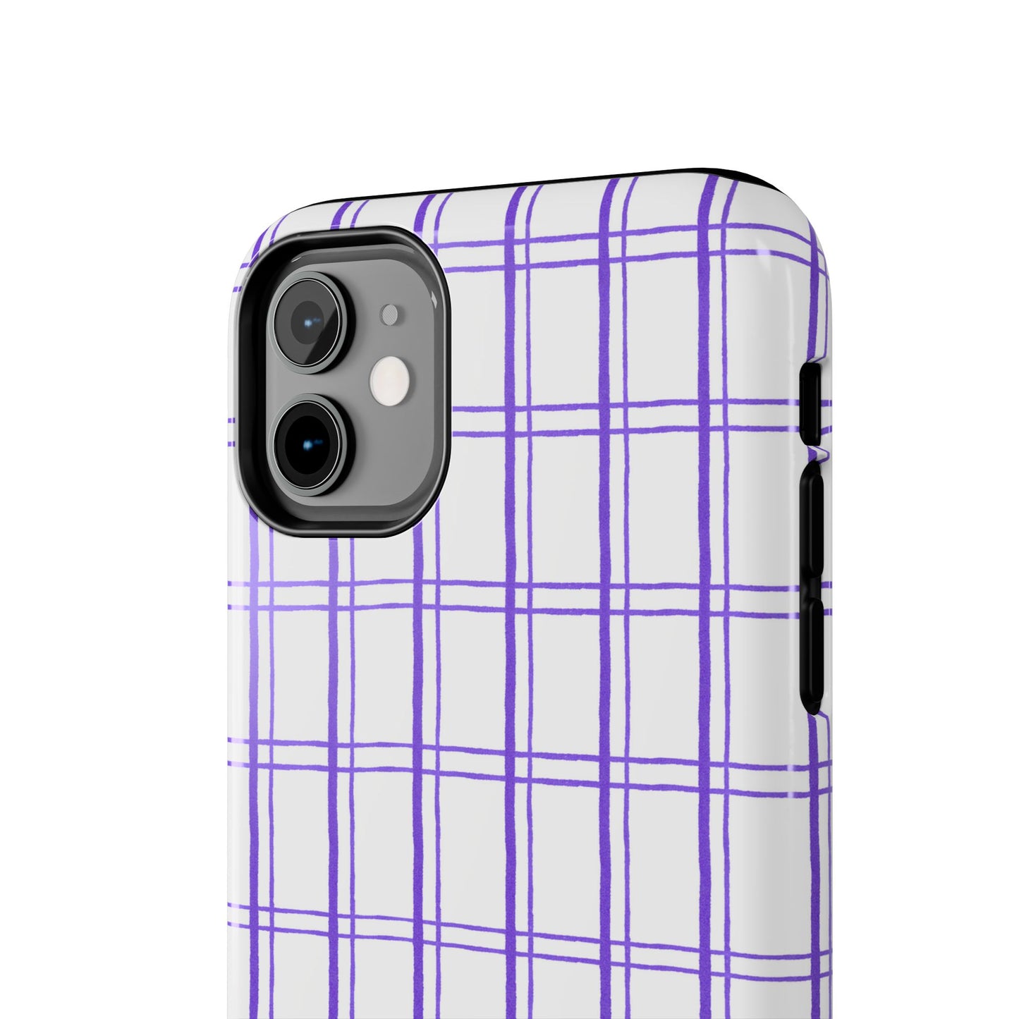 Little Plaid White / Blue Phone Case