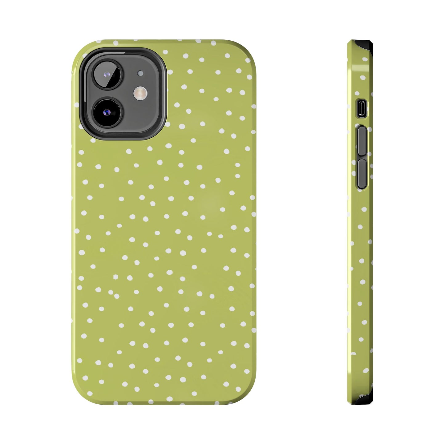 Dinky Dots Green / White Phone Case