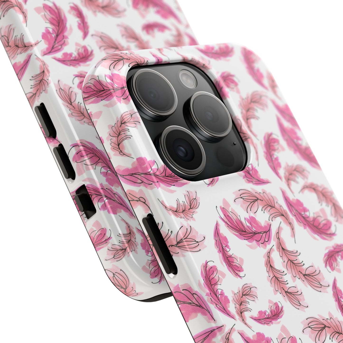Flam Feathers White Phone Case