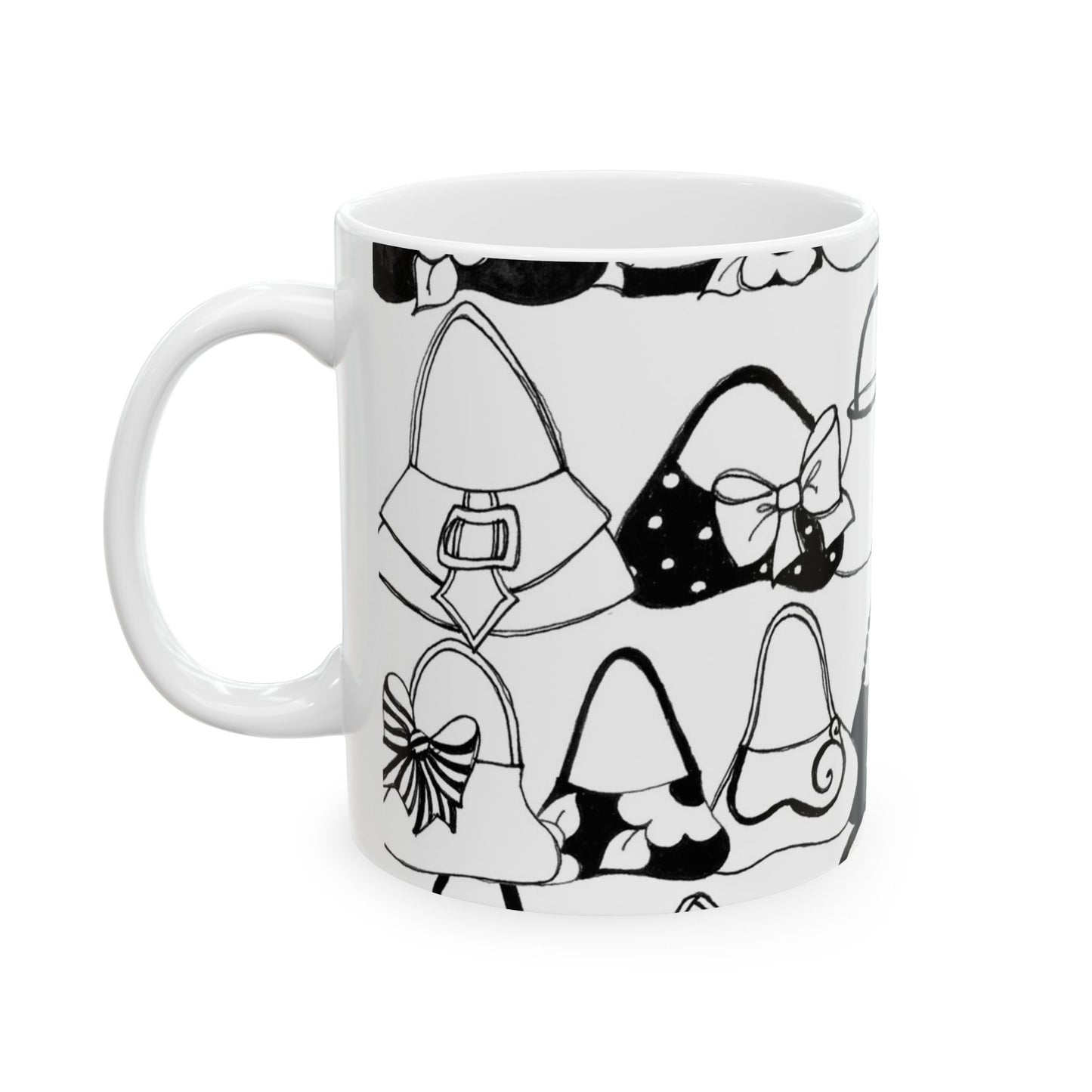 Purse Shelf White Cup