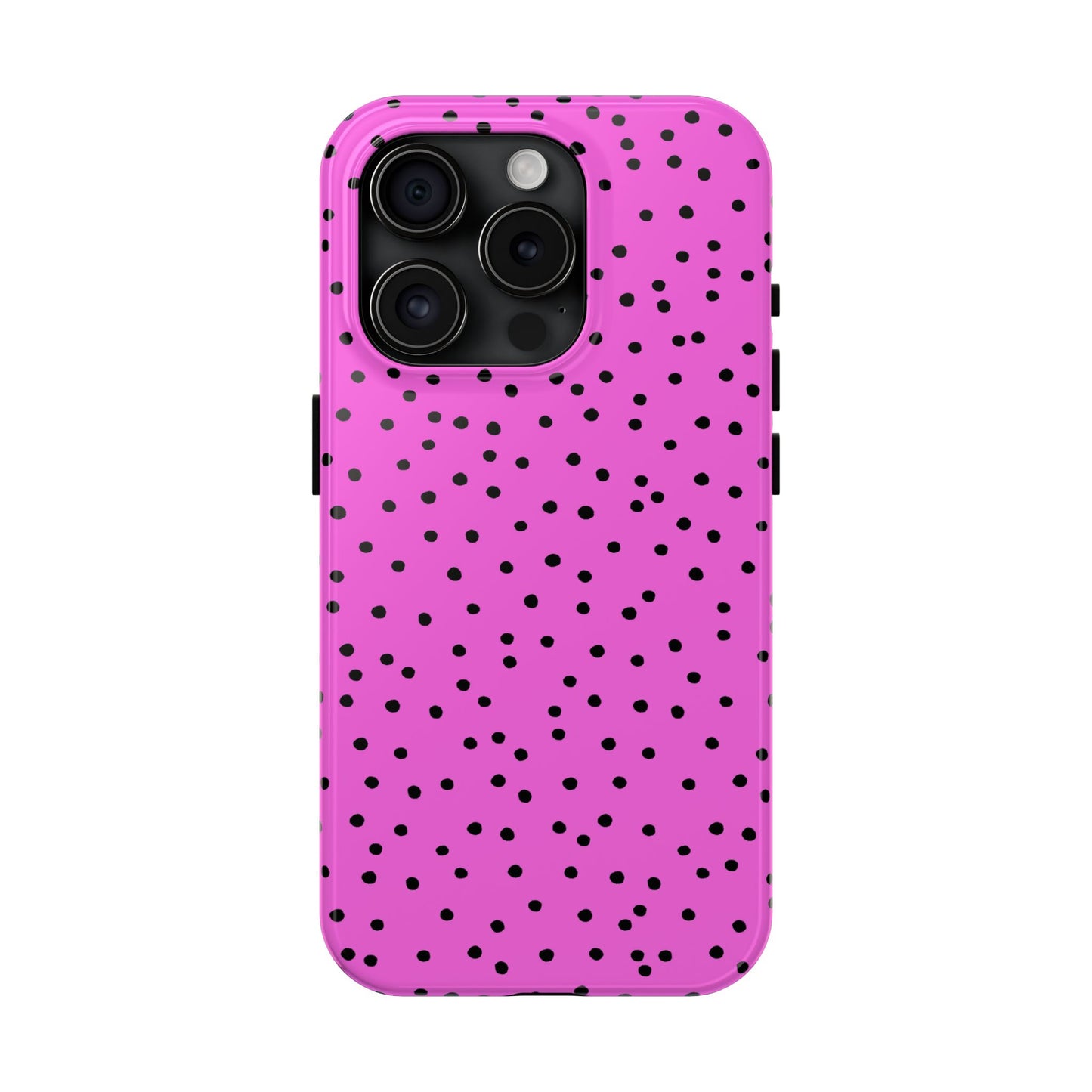 Dinky Dots Hot Pink / Black Phone Case