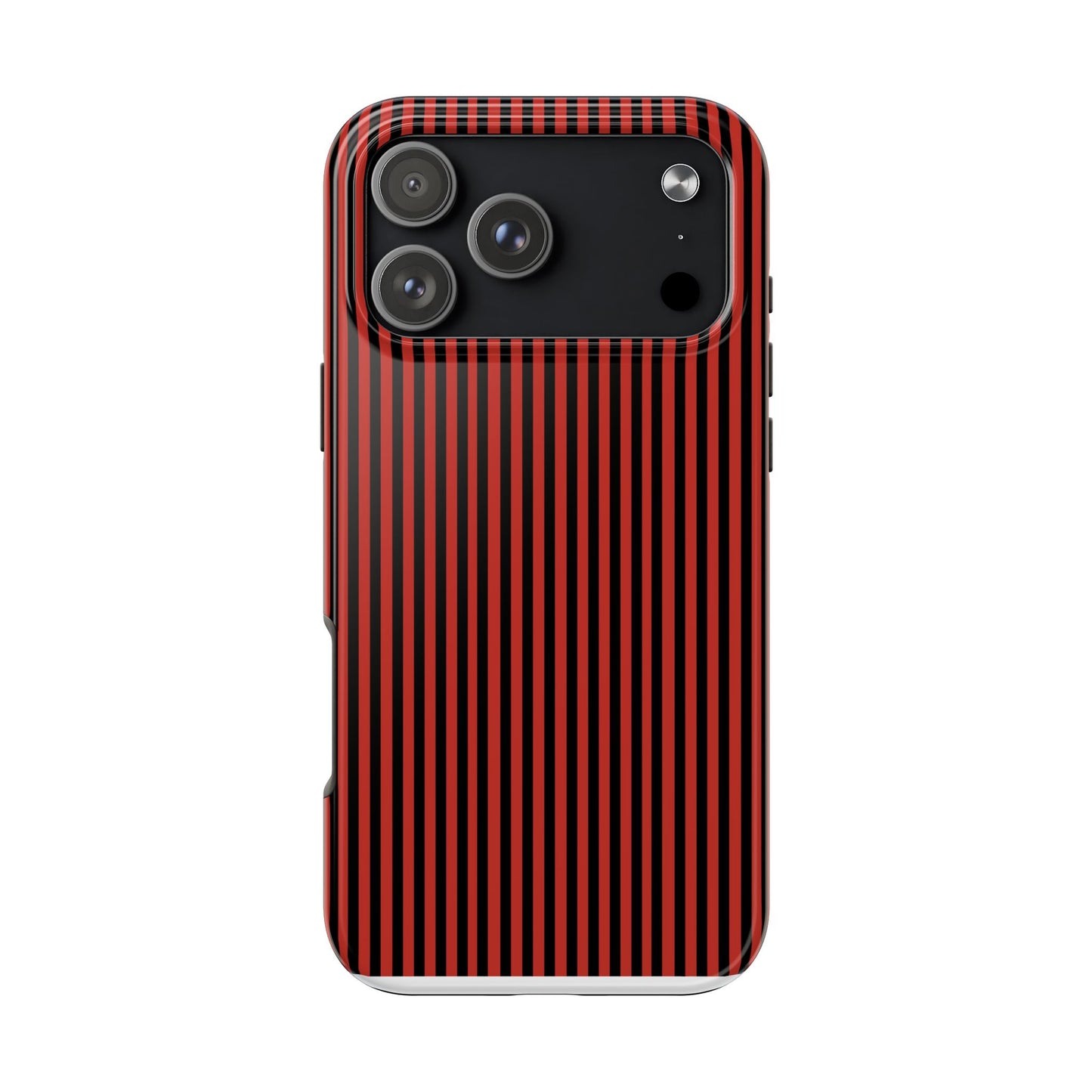 Stripe Red / Black Phone Case