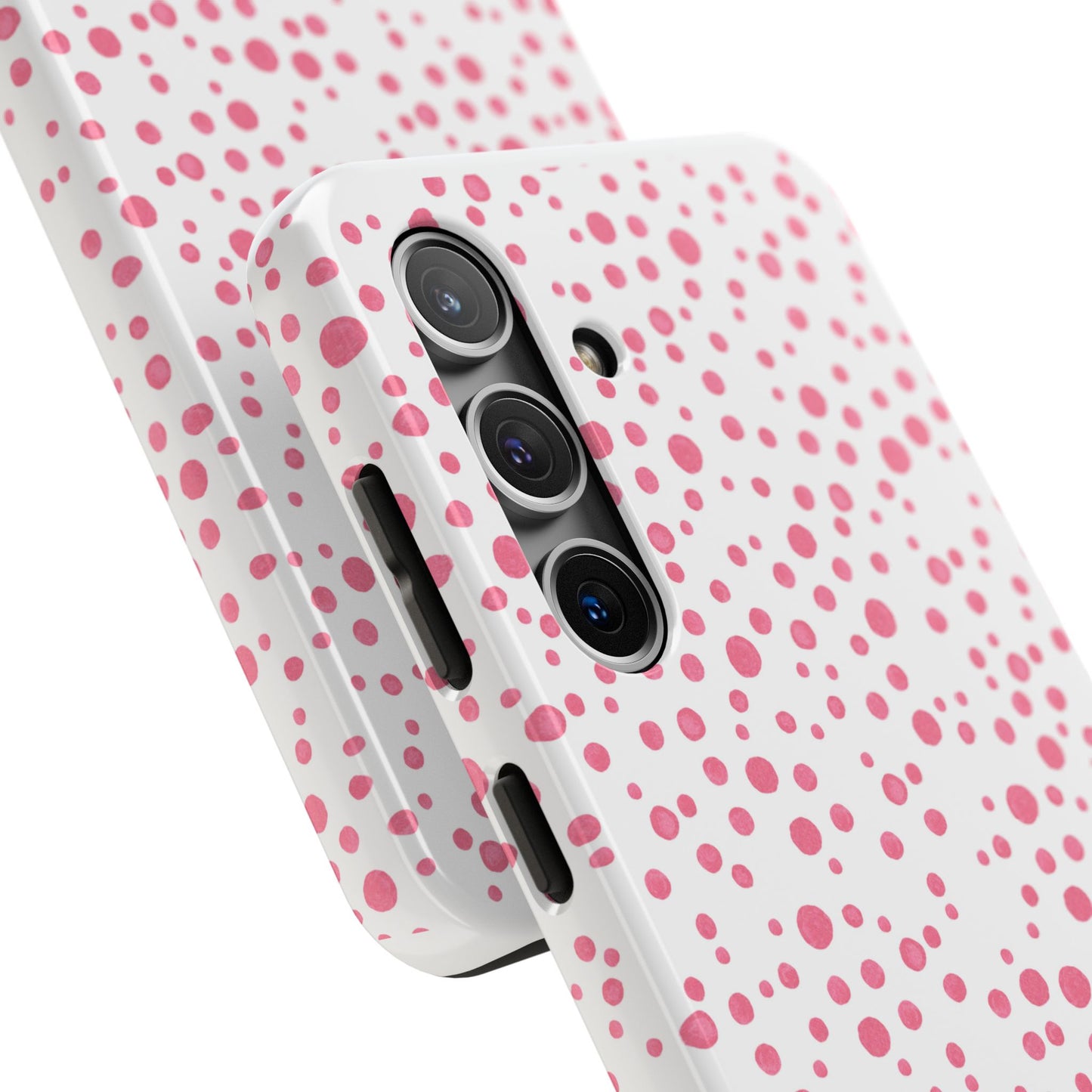 Balloon Dots White / Pink Phone Case