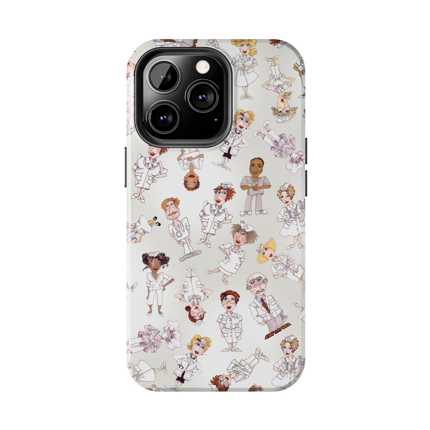 Tossed Nurses Gray Phone Case