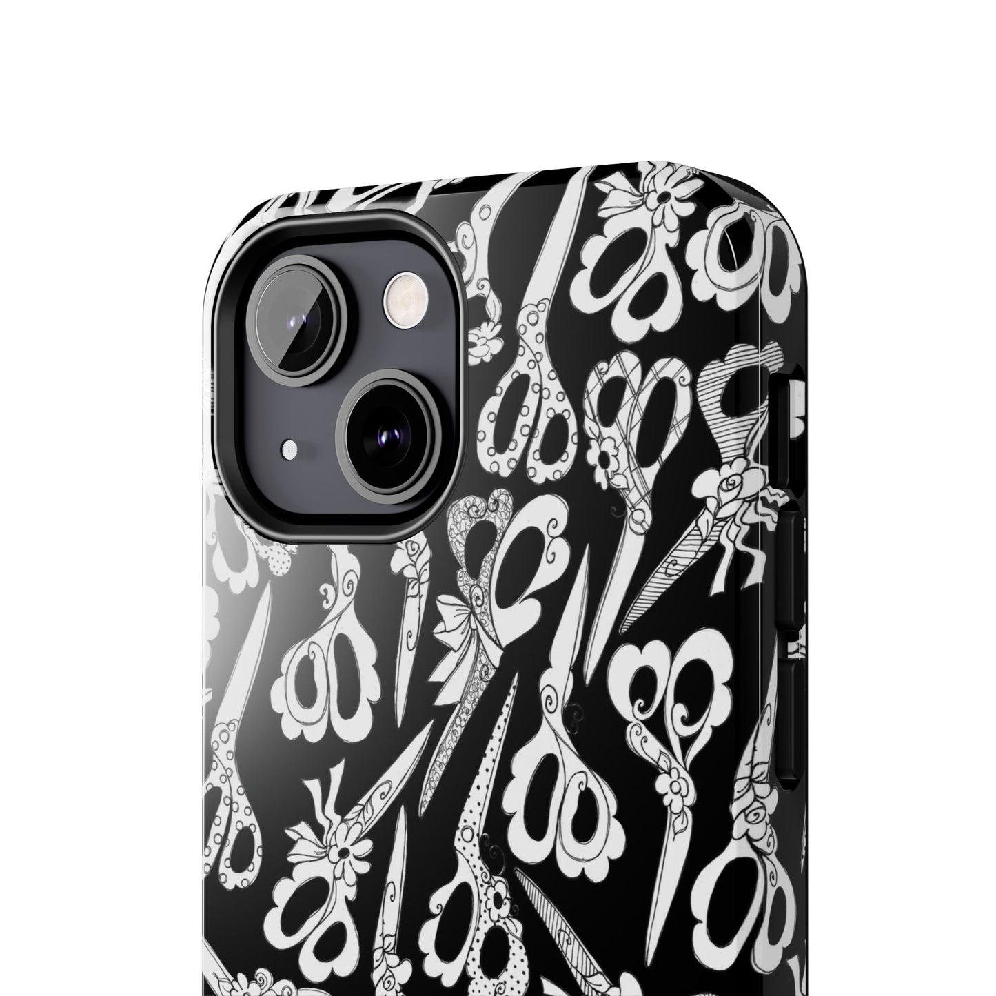 Scissor Blizzard Black Phone Case