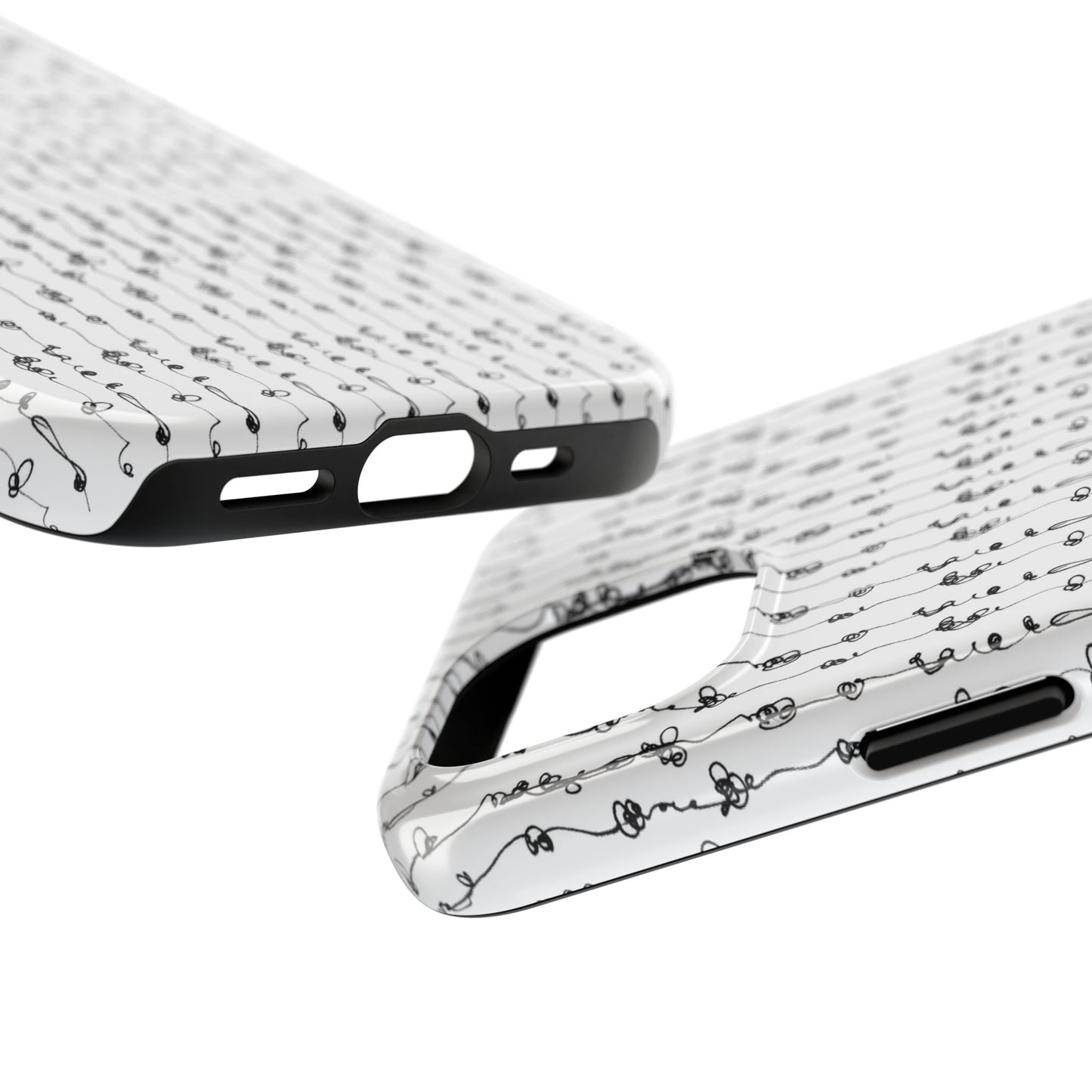 Scribble Stripe Phone Case