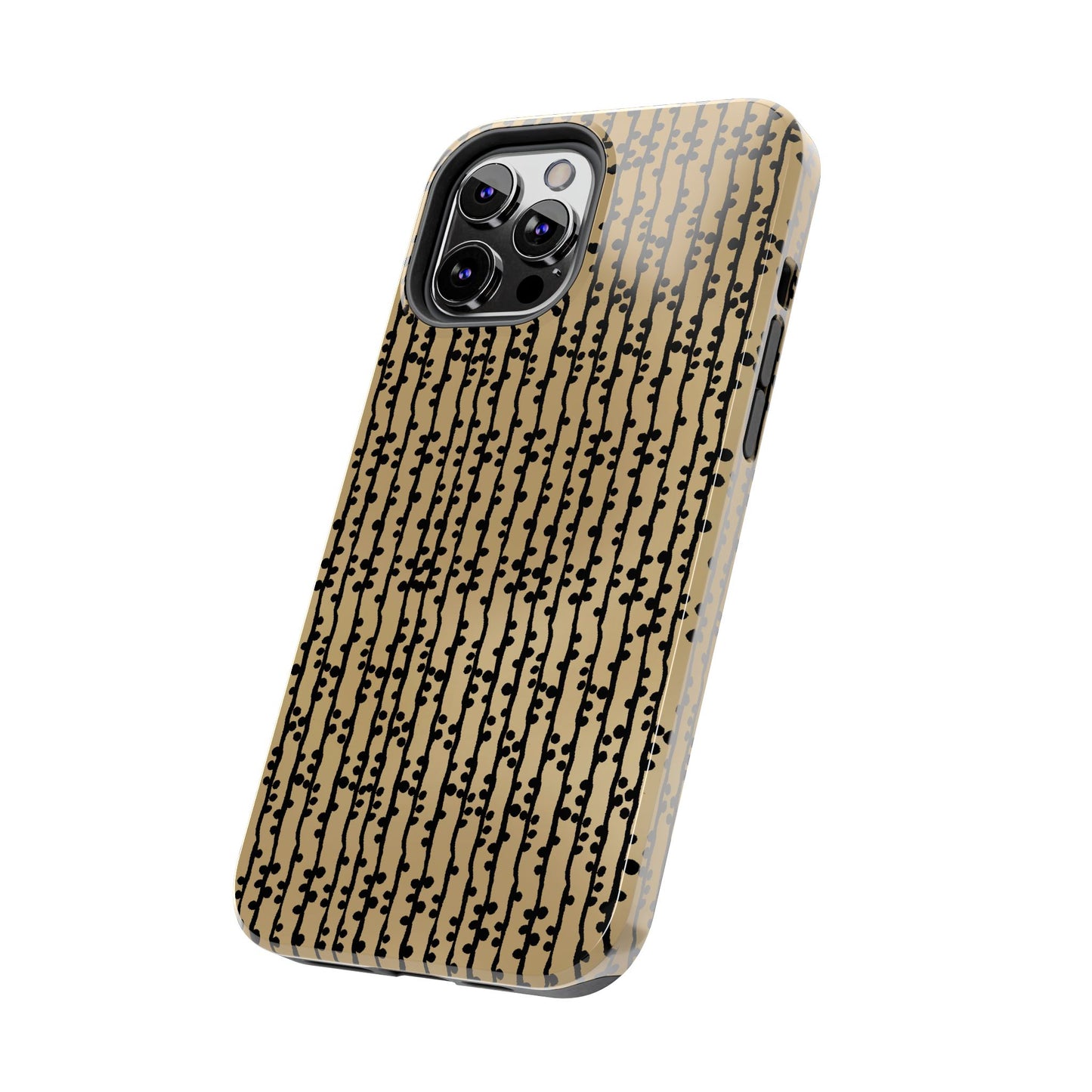 Loopy Stripe Tan Phone Case