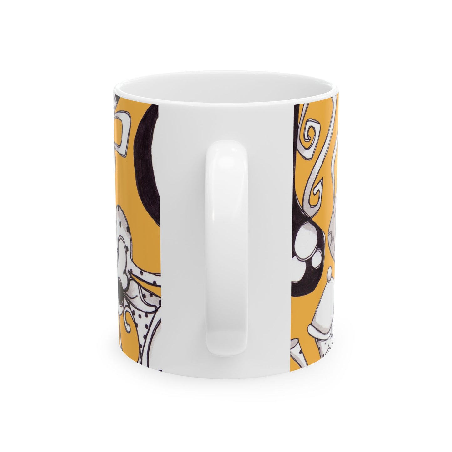 Fancy Pots Yellow Cup