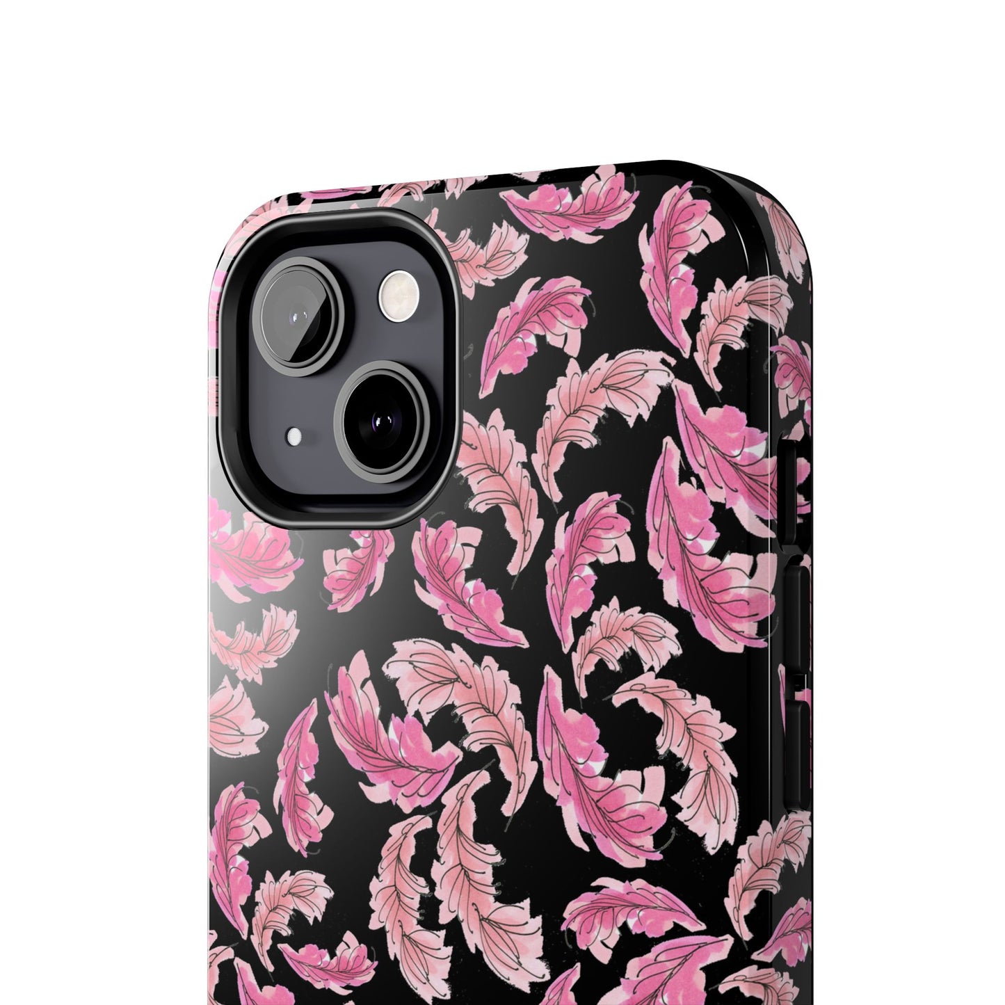 Flam Feathers Black Phone Case