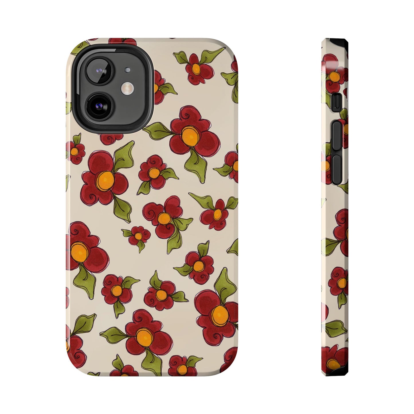 Chili Pepper Daisies Phone Case