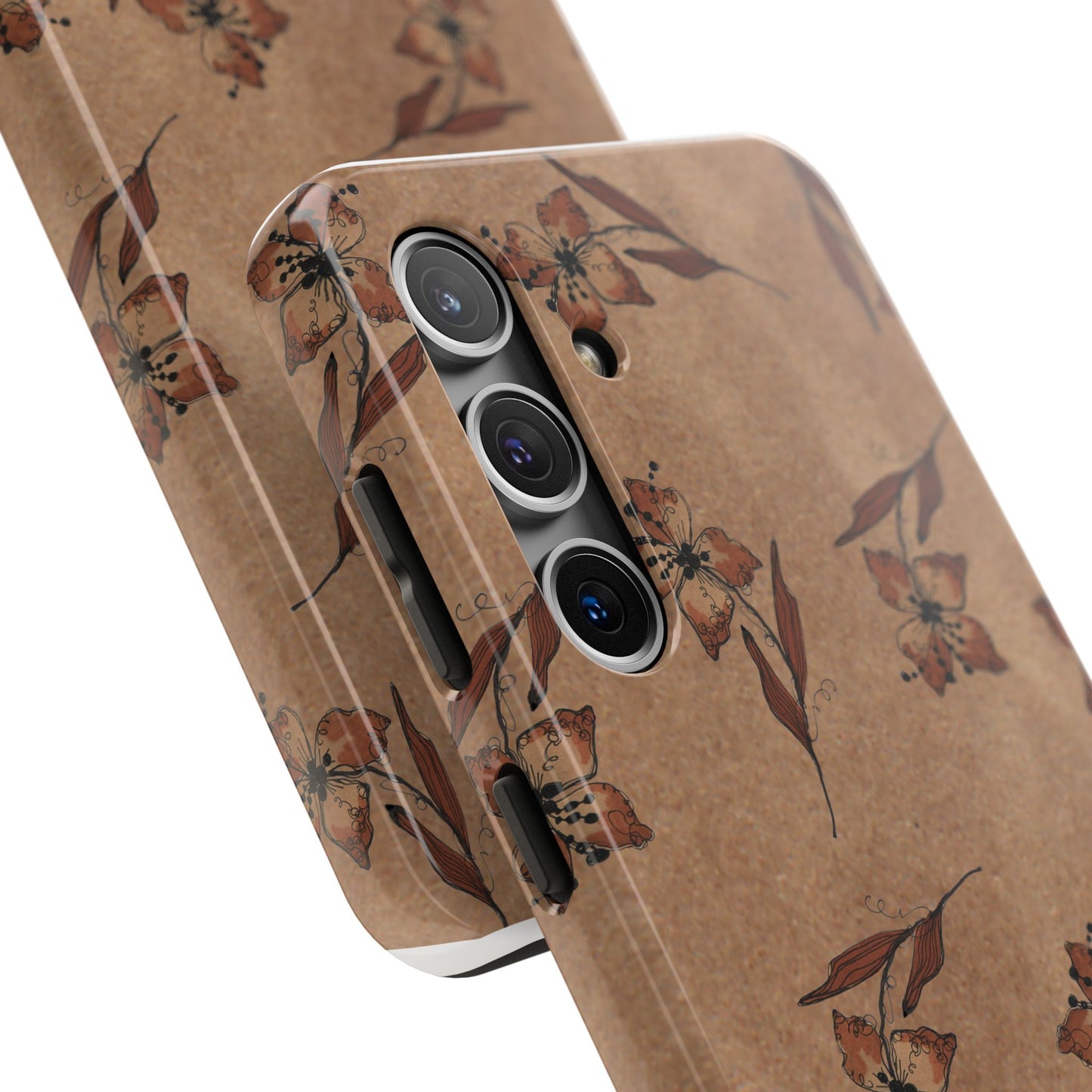 Brown Buds Phone Case