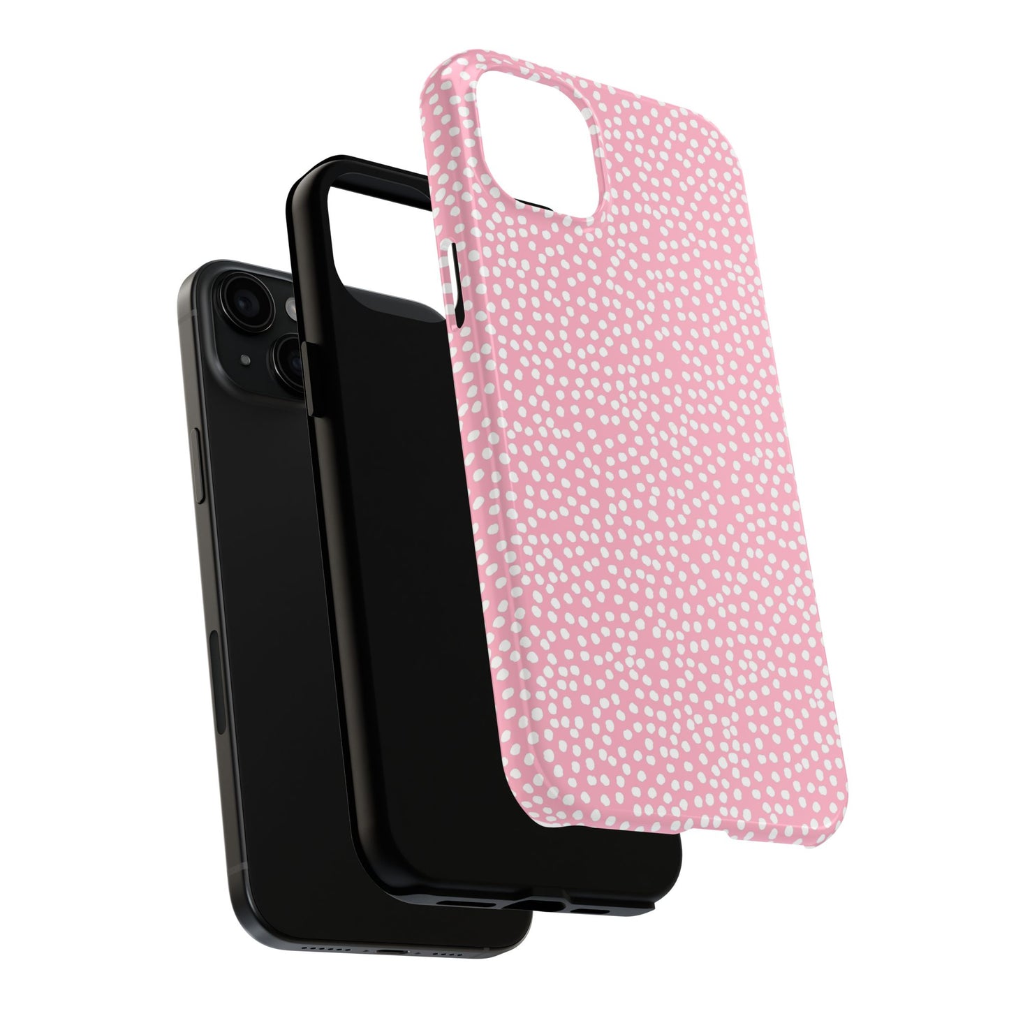 Bitty Dots Pink / White Phone Case