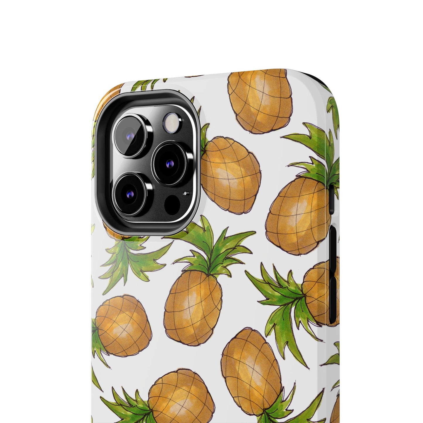 Pineapple Toss White Phone Case