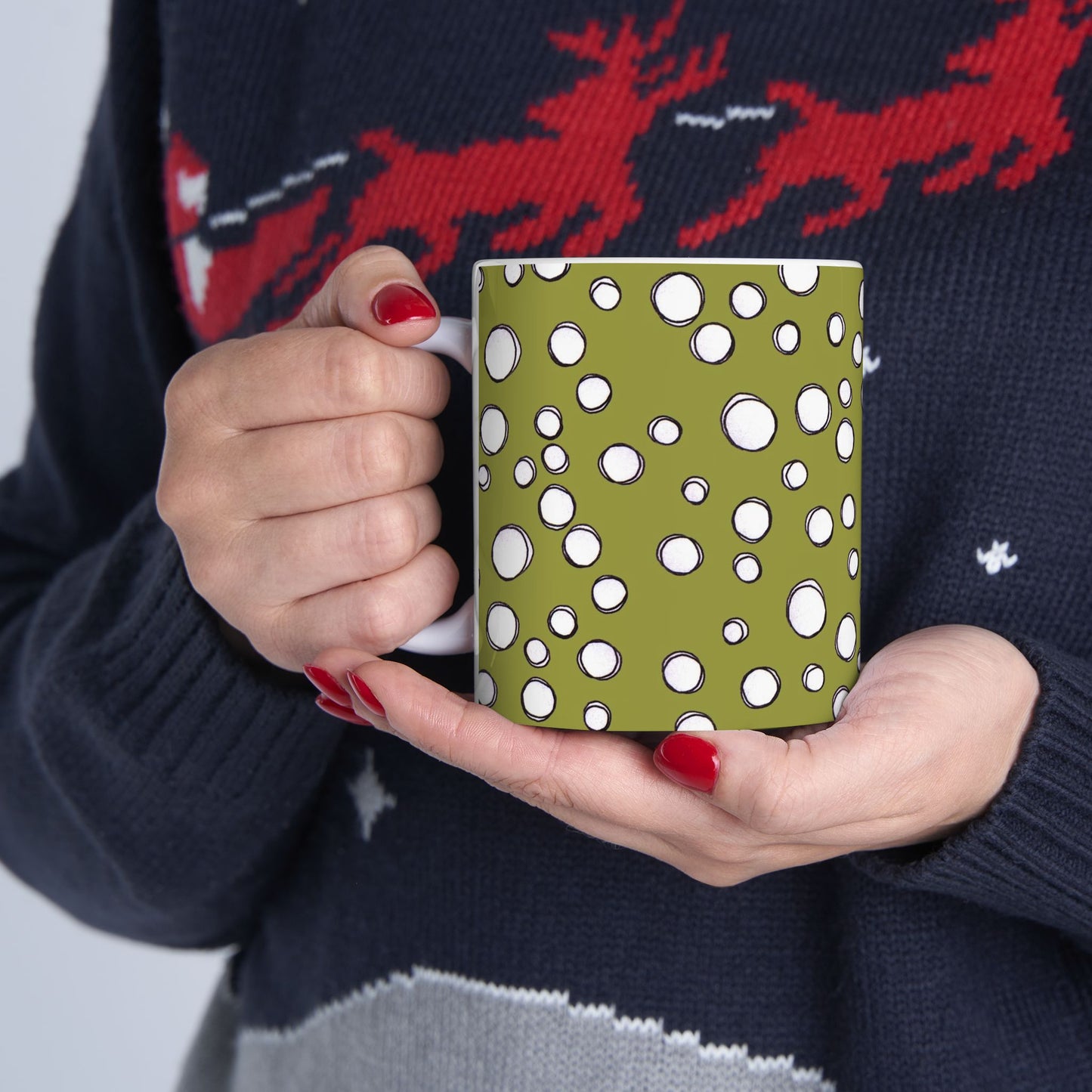 Pot Dots Green Cup