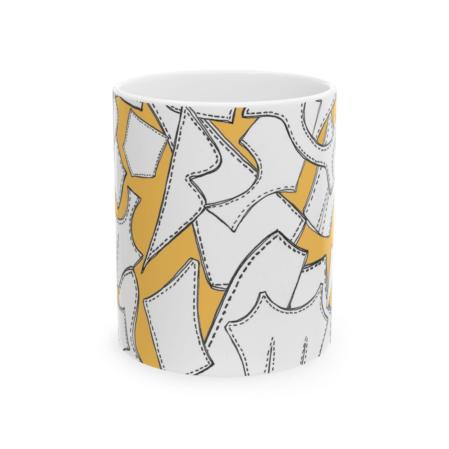 Pattern Pieces Yellow Cup