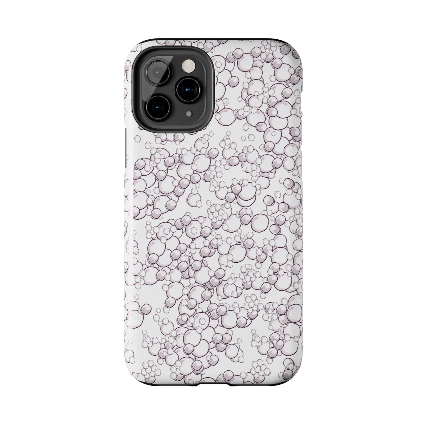 Bubble Dots White Phone Case