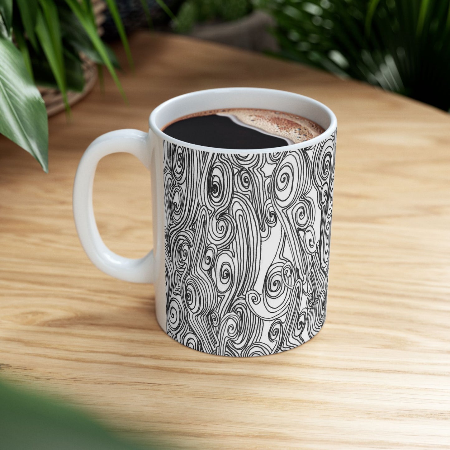 Bark Bark White / Black Cup