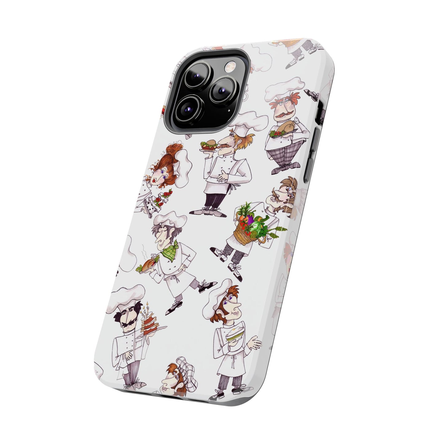 Tossed Chefs White Phone Case