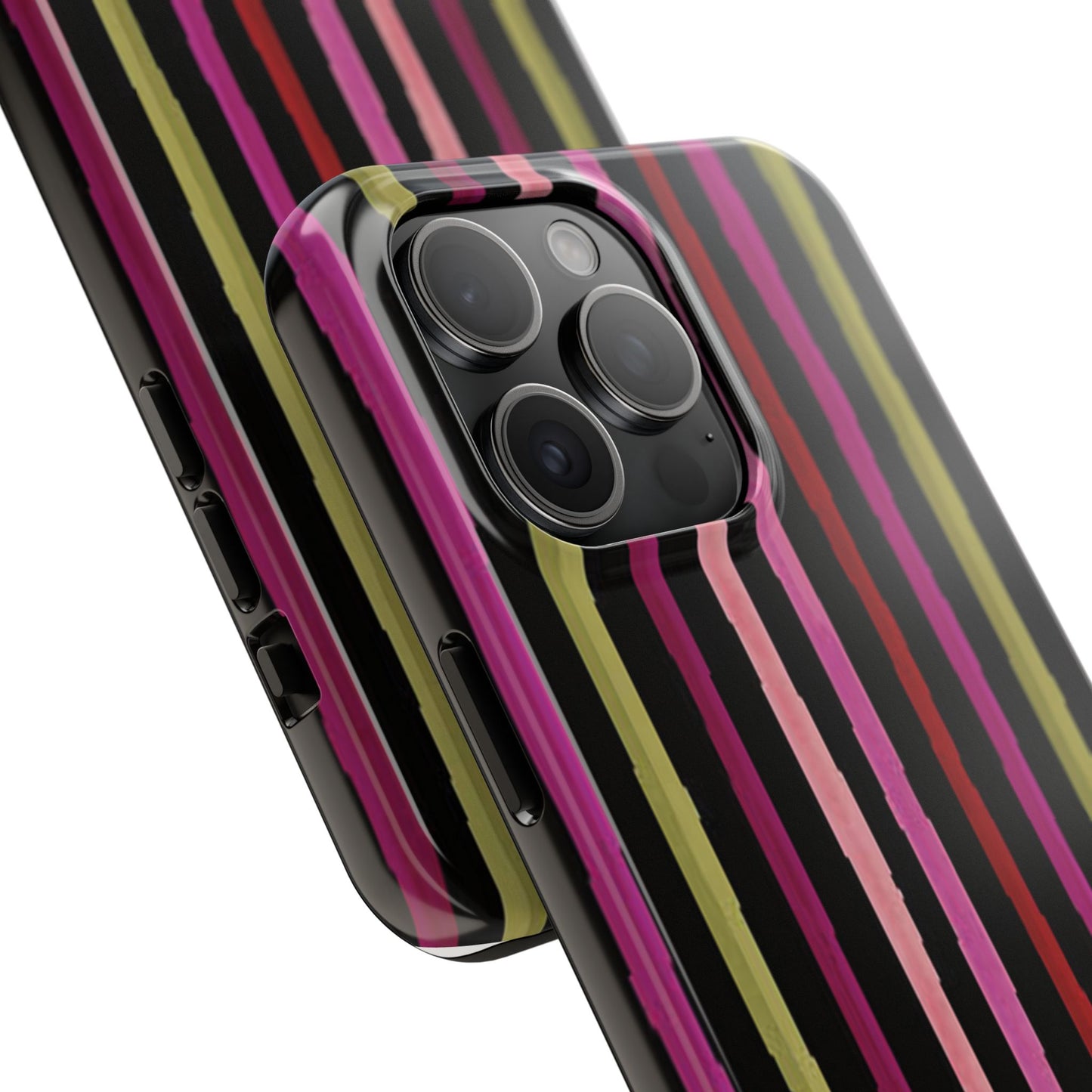 Garden Stripe Black Phone Case