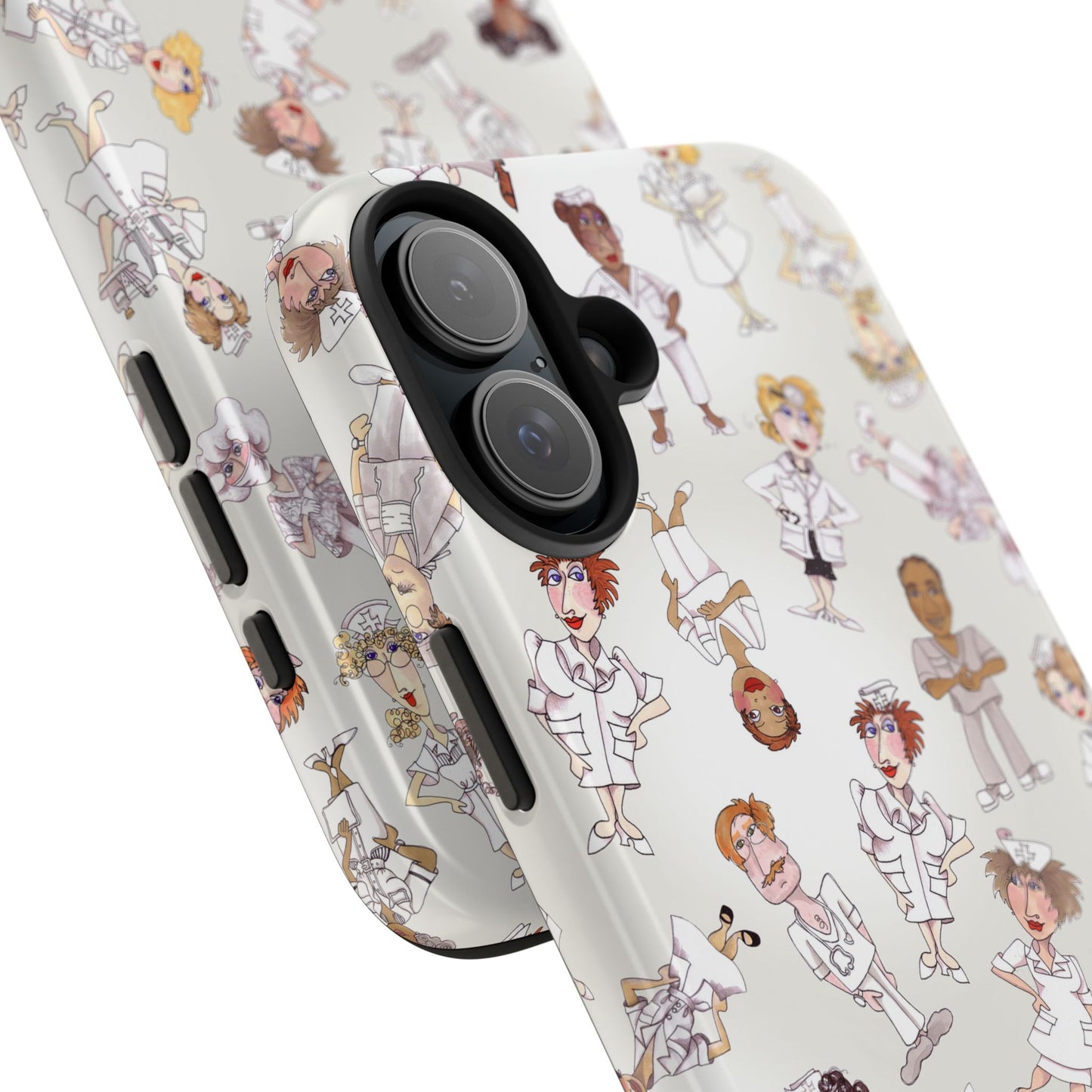 Tossed Nurses Gray Phone Case