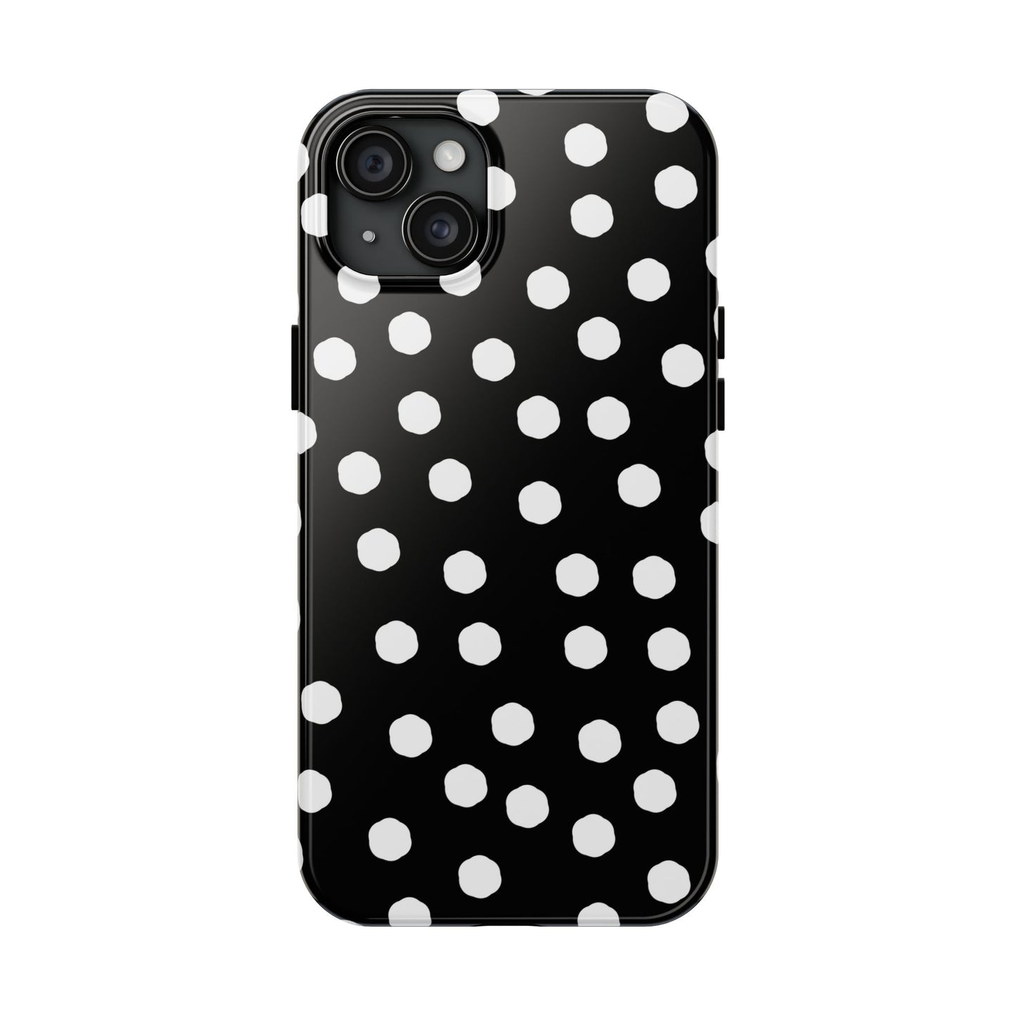 Jumbo Dots Black / White Phone Case