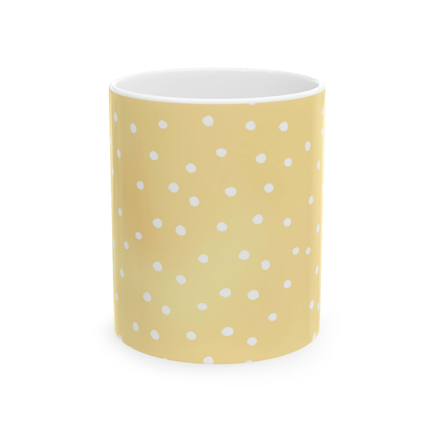 Petite Dots Sunshine / White Cup