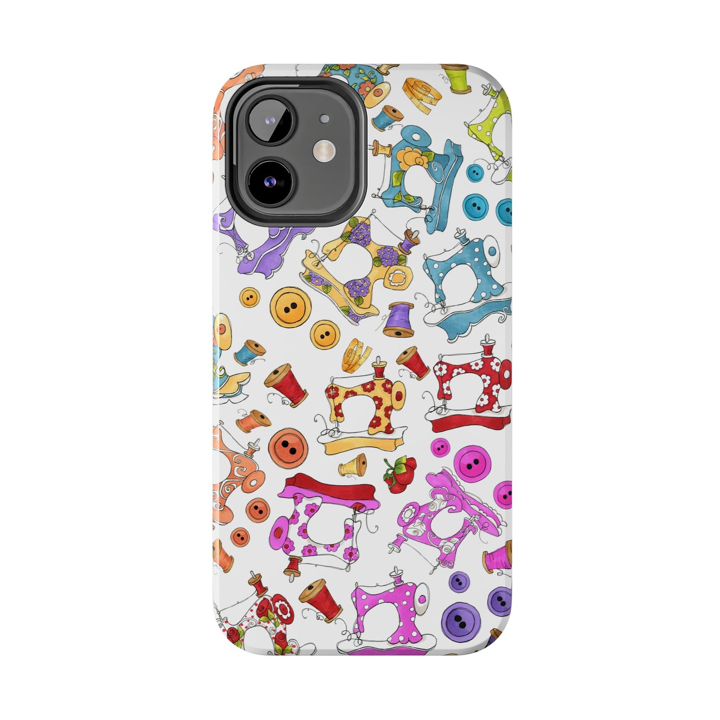 Sew Assorted White Phone Case