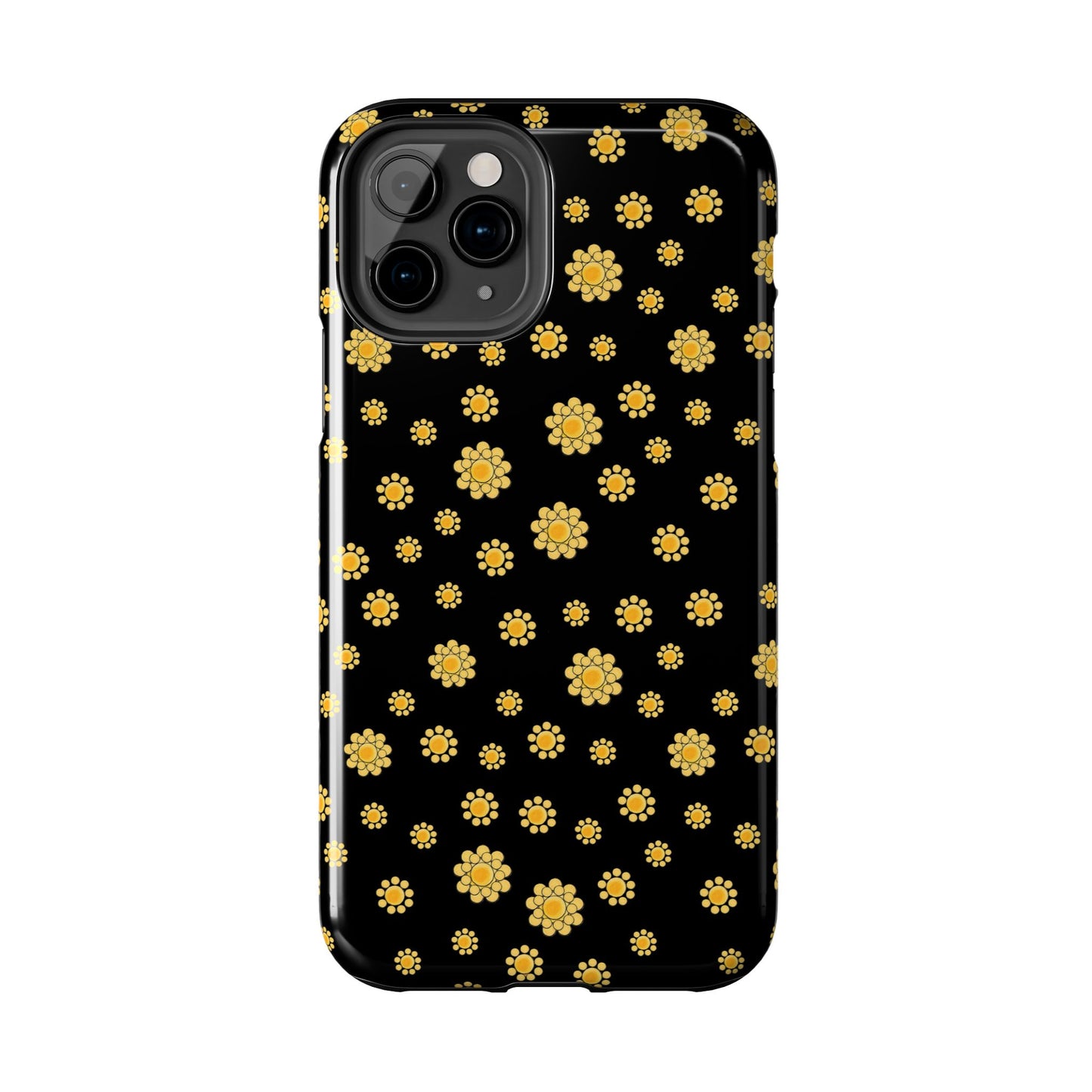 Bandana Dots Black / Yellow Phone Case