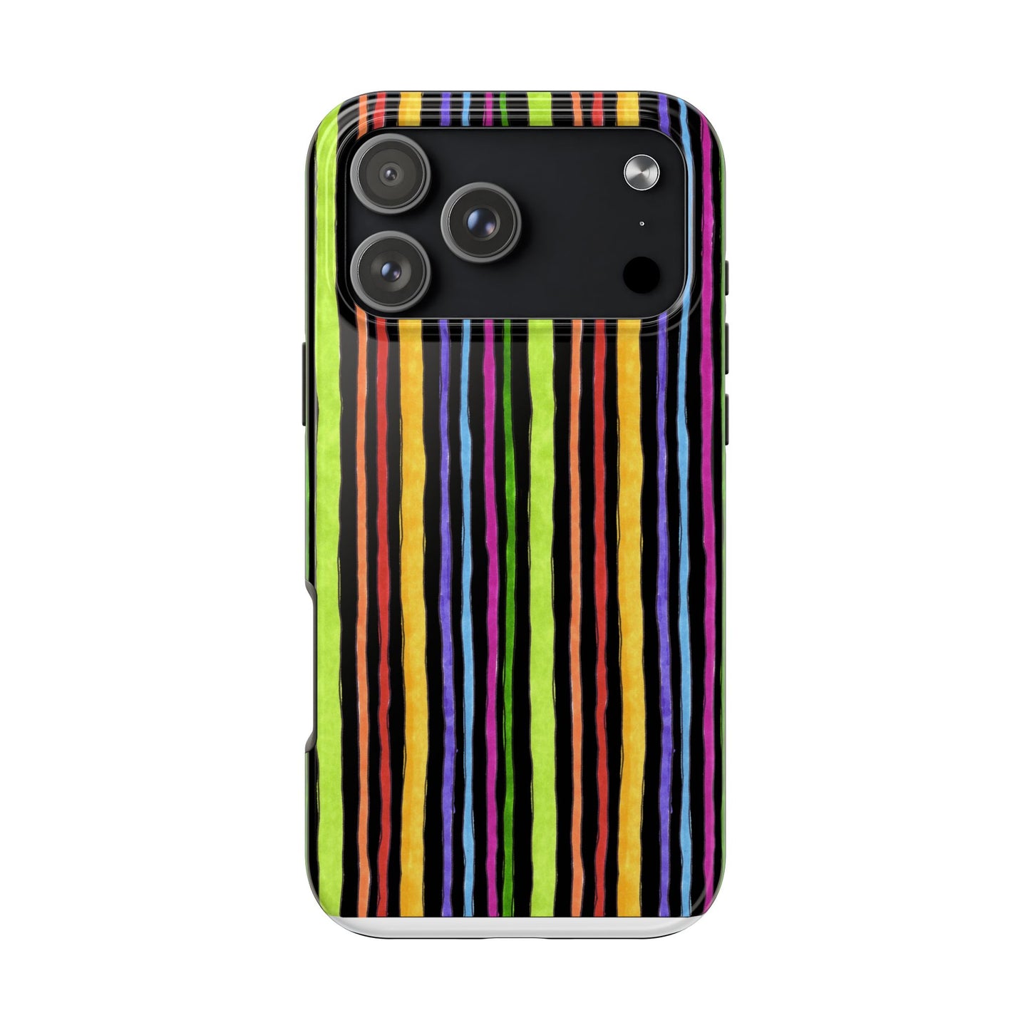 Stripe Fancy Black Phone Case