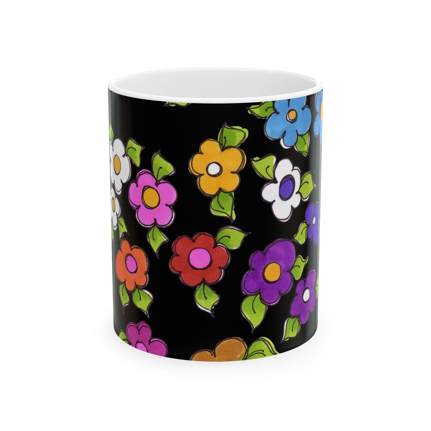 Fancy Dog Daisies Cup