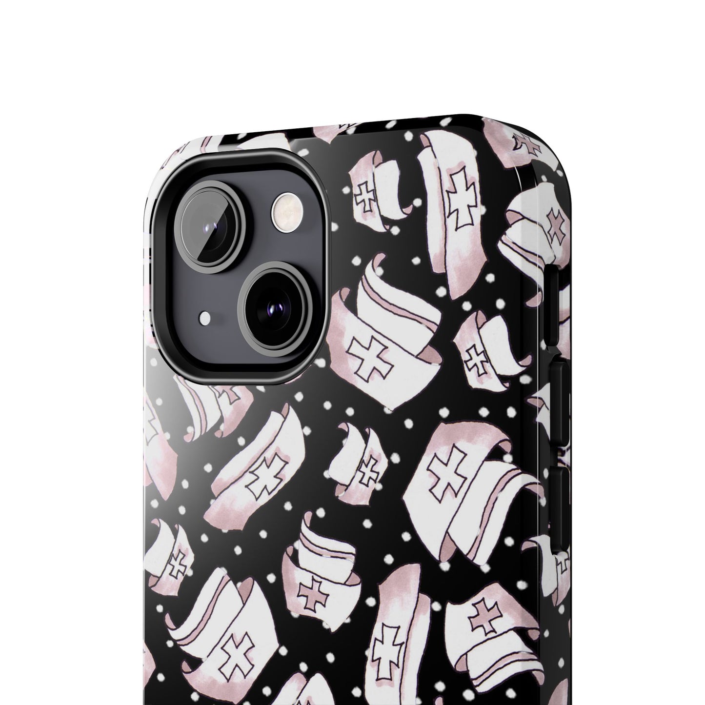 Med Hats Black Phone Case