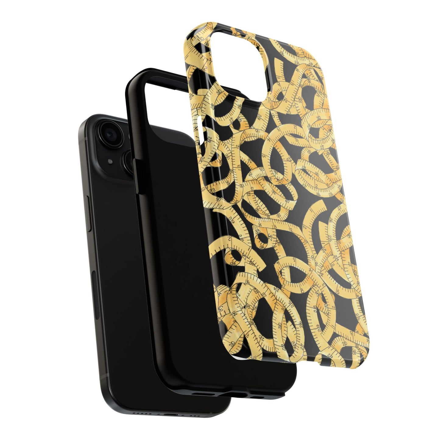 Tape Tangle Black Phone Case