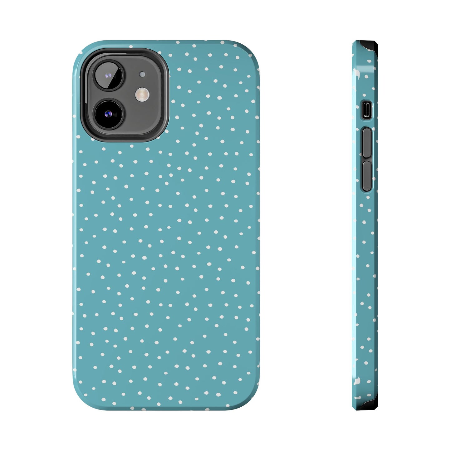 Dinky Dots Turquoise / White Phone Case