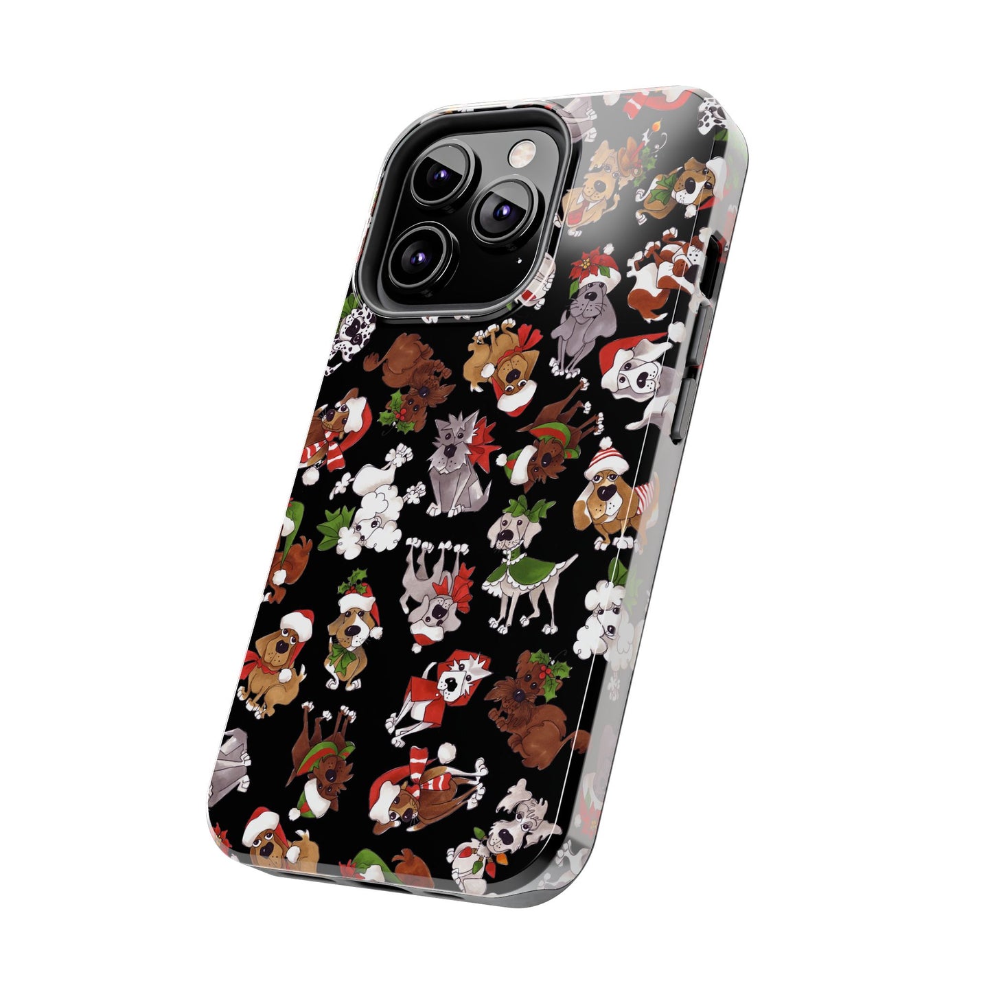 Doggie Toss Black Phone Case