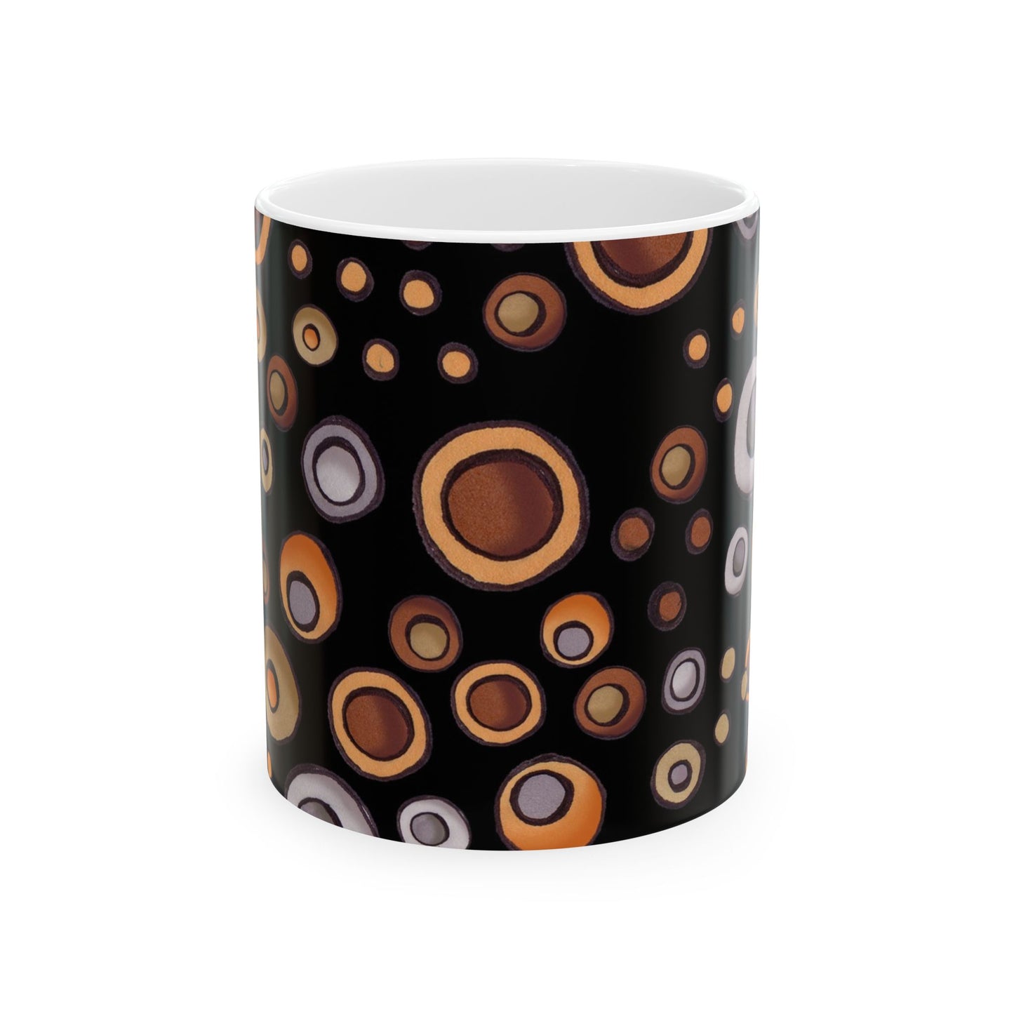 Doggie Dots Black Cup