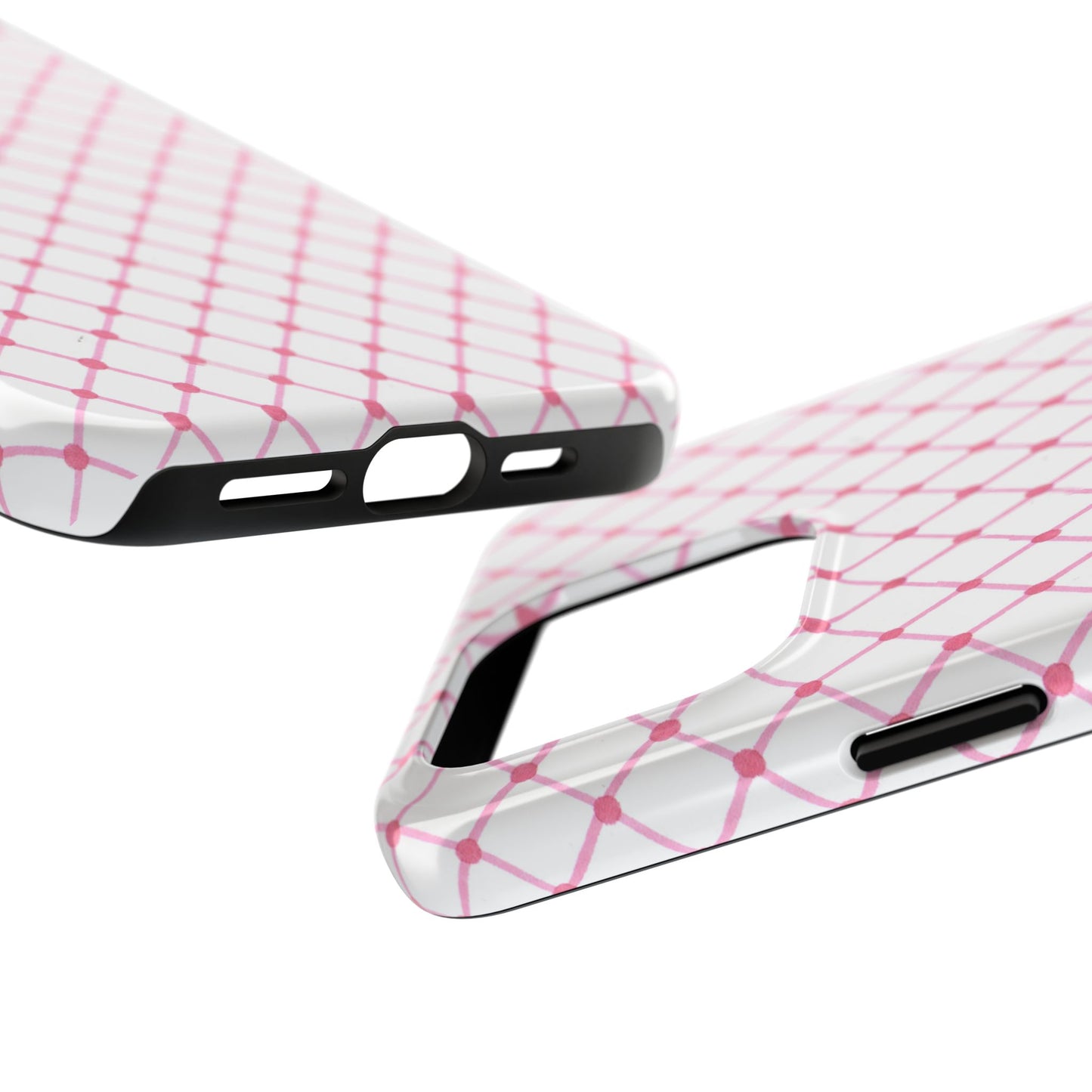 Diamond White / Pink Phone Case